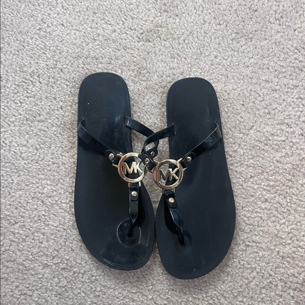 Michael Kors, jelly, flip-flops, lightly worn